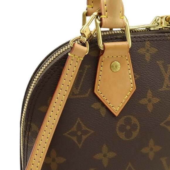 LOUIS VUITTON Authentic Brown Monogram Alma BB Shoulder Bag - Picture 6 of 9